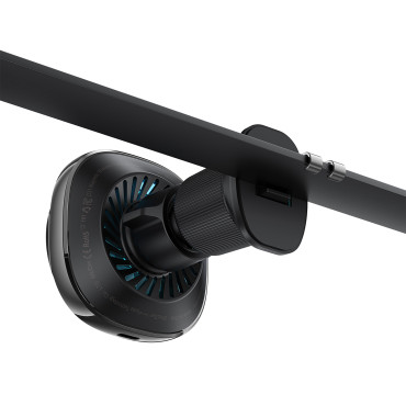 Manija magnética para su teléfono con un tablero inalámbrico para un aire a cuadros - Negro