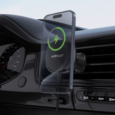 Magnetni ročaj za vaš telefon z brezžično ploščo za Cheched Air - Black