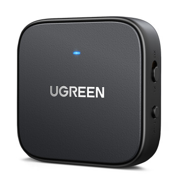 Transmissor Bluetooth Receptor de áudio 5.2 TX RX Mini Jack USB-C RCA - Preto