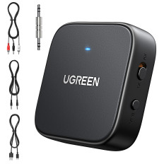 Sändare Bluetooth-ljudmottagare 5.2 TX RX Mini Jack USB-C RCA - Svart
