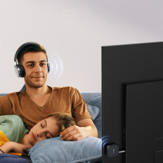 Vysílač Bluetooth Audio Receiver 5.2 TX RX Mini Jack USB-C RCA - černá