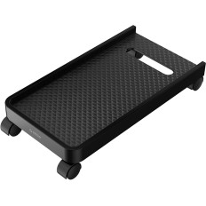 CPB2 stand shelf for computer with wheels - black