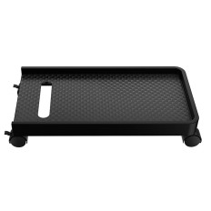 CPB2 stand shelf for computer with wheels - black