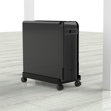 Scaffale da bagno CPB2 per computer con ruote - Nero