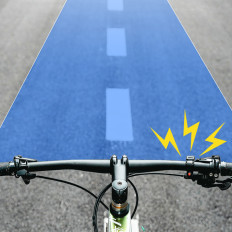 C-formad cykel - svart