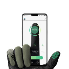 Sykkelhansker Pute Størrelse L - Green-Black