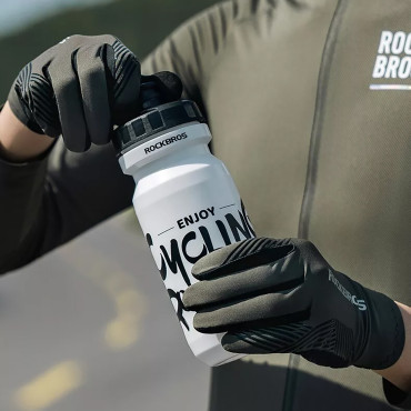 Guantes de bicicleta de amortiguación Tamaño L - Green-Black