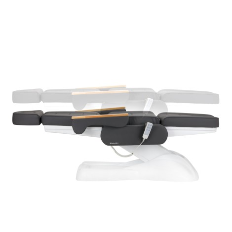Cadeira elétrica de estética SILLON Lux 273b 3 motores cinzenta — vista lateral