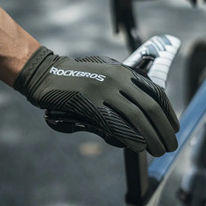 Guantes de bicicleta de amortiguación Tamaño L - Green-Black