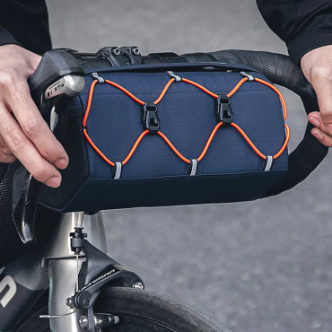Bolsa de bicicleta fijada en el volante 2.2 L - azul