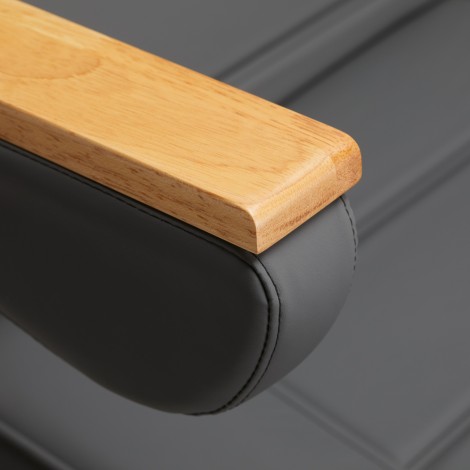 Elektrické kozmetické kreslo SILLON Lux 273b 3 motory sivé — detail opierky ruky