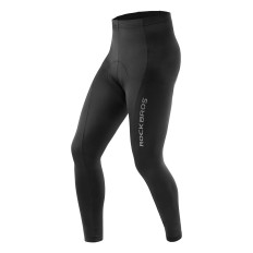 Pantalones de bicicleta de bicicleta transpirables largos con m - inserto negro