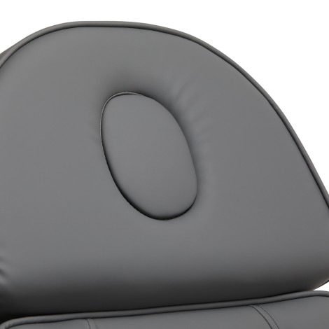 Fauteuil cosmétique électrique SILLON Lux 273b 3 moteurs gris — gros plan dossier
