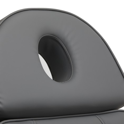 Fauteuil cosmétique électrique SILLON Lux 273b 3 moteurs gris — gros plan dossier