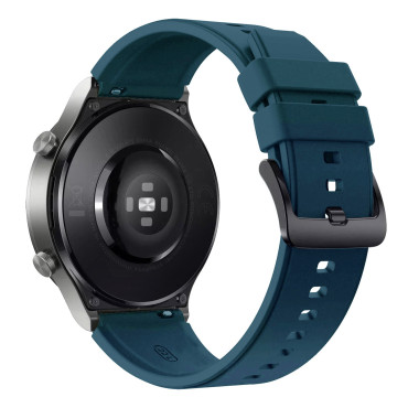Silikonski trak Huawei Watch GT 2/3/4/2 PRO / 3 PRO / 4 PRO / GT 2E 46mm - temno zelena