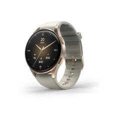 Smartwatch Hama 8900 GPS amoled 1,32 '' s bež silikonskim remenom - zlatnim