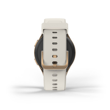 Smartwatch Hama 8900 GPS AMOLED 1.32 '' z beige silikonskim trakom - Zlato