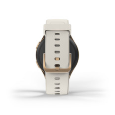 Smartwatch Hama 8900 GPS AMOLED 1.32 '' με μπεζ λουράκι σιλικόνης - χρυσό