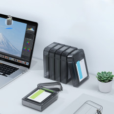 PPH-35 protective case for a 3.5 '' - translucent disk box. the Gray