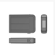 Caso protector PPH-35 para un cuadro de disco translúcido de 3.5 ''. el gris