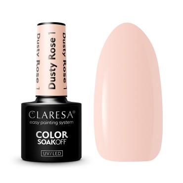 CLARESA Hibrid körömlakk DUSTY ROSE 1 - 5g — elölnézet