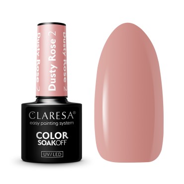 CLARESA Hybrid Nagellack DUSTY ROSE 2 -5g — visade föremål tillsammans