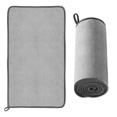 Dvielis, kas izgatavots no mikrošķiedras žāvēšanai mikrošķiedras 40x80cm pelēks