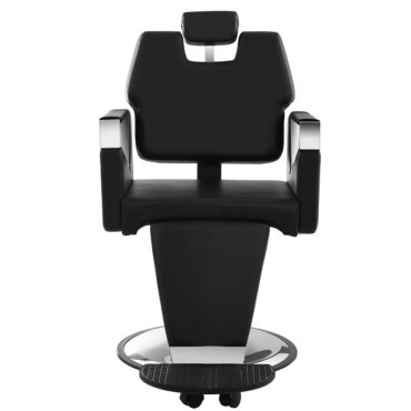 A professional barber barber seat with a swivel swinging turn Physa black
