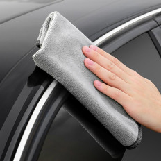 Towel made of microfiber for drying a microfiber 40x80cm gray