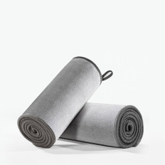 Dvielis, kas izgatavots no mikrošķiedras žāvēšanai mikrošķiedras 40x80cm pelēks