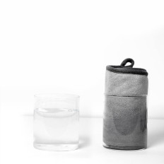 Serviette en microfibre pour séchage d'une microfibre 40x80cm gris