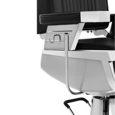 Professionel Barber Barber's lænestol med svingfodskammel Luxuria Physa sort
