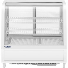 Glasset utstillingssted 3 nivåer 100 L - Hvit