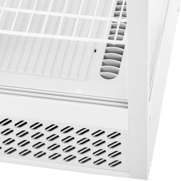 Glasset utstillingssted 3 nivåer 100 L - Hvit