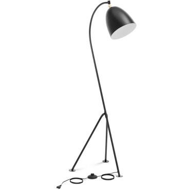 Kovová podlahová lampa s...