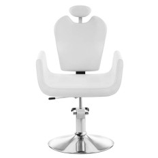 Fauteuil de coiffure professionnel pivotant LIVORNO Physa blanc