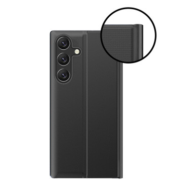 Capa de caso com aba e suporte para Xiaomi Redmi Nota 12 Pro + New Sleep Case Blue