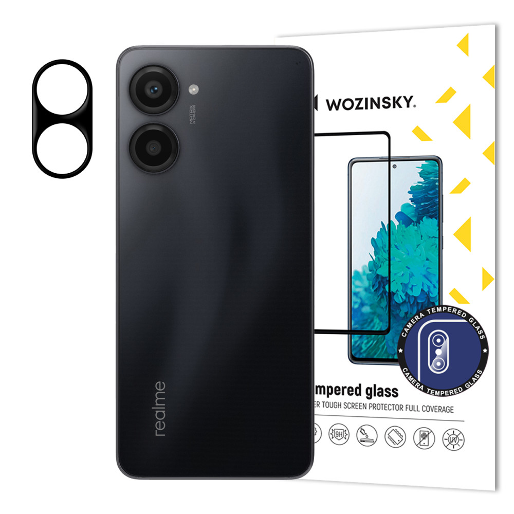 Härdat glas 9h på kamerakameran för Realme 10 Pro fullkamera glas