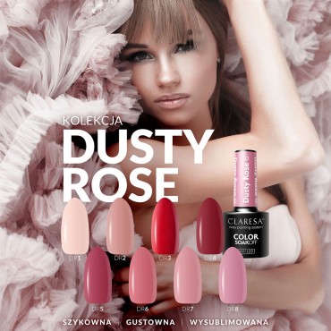 CLARESA Hibridni lak za nohte DUSTY ROSE 6 - 5g