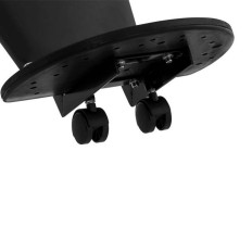 Ein professioneller Barber-Barber-Sitz mit einem drehenden Schwingkreis Physa Schwarz