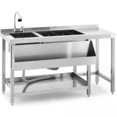 Station Barmain koktel piće bar s umivaonik 66 x 106 x 136 cm