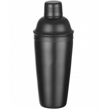Shaker Barmain 3 Parcial para Bebidas e Cocktails Cobbler 0.8 L - Preto