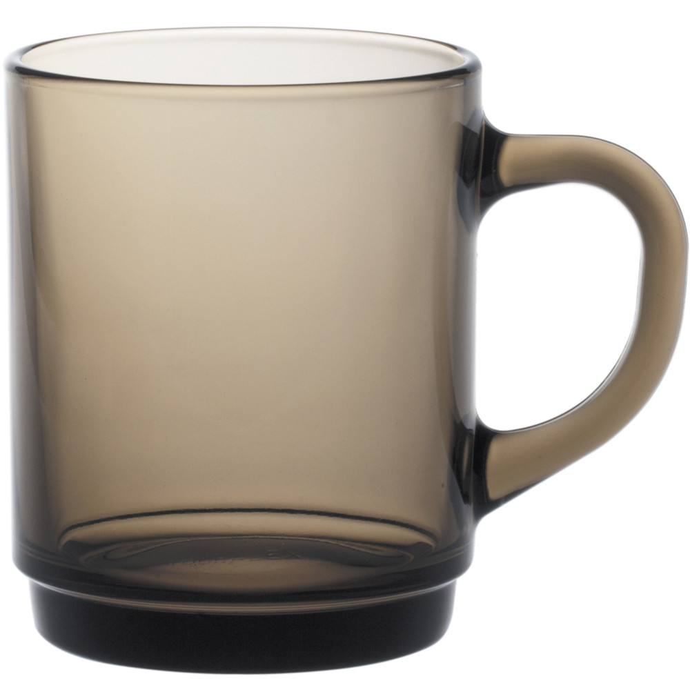 Um copo Duralex Versalhes Sepia 260 ml Brown - conjunto de 6 pcs.