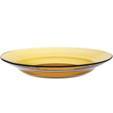 Deep plate Duralex Lys Amber orange 230 x 35 mm - Set of 6 pcs.
