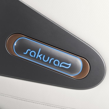 Sakura Comfort Plus 806 Massagesessel Grau — Detailaufnahme Etikett