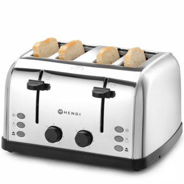 Brödrostsmörgås Brödrost för 4 Toasts 3 Funktioner 7 Uppvärmningsnivåer 1500 W