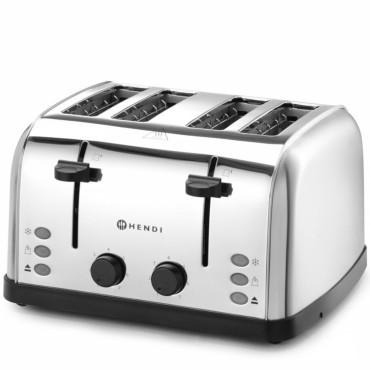 Brödrostsmörgås Brödrost för 4 Toasts 3 Funktioner 7 Uppvärmningsnivåer 1500 W