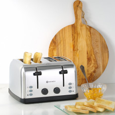 Brödrostsmörgås Brödrost för 4 Toasts 3 Funktioner 7 Uppvärmningsnivåer 1500 W