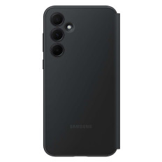 Cassa da portafoglio originale Smart View con Samsung Galaxy A35 Black Lempe