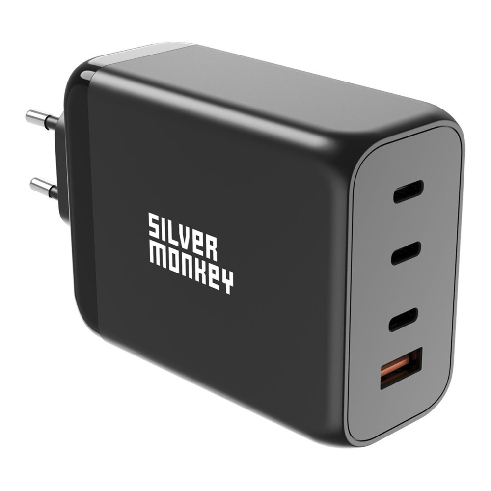 Stark lastare Gan 200W 3xUSB-C PD USB-A QC 3.0 Svart